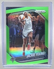 Jackie Young 2025 Panini WNBA Prizm #23 Lime Green /225