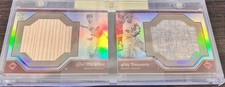 2009 Topps Tribute Jumbo Dual Relic  Booklet 1/1 Roy Campanella & Pee Wee Reese