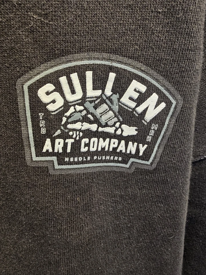 Sullen 男式艺术集体套衫连帽衫标志连帽重型 bilt2last 街头服饰 — 第 3/4 张图片