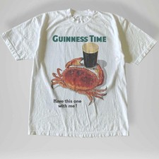 Vintage Style Guinness Time Big Crab T-Shirt