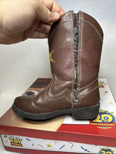 Disney Toy Story Woody Giddyup Bullseye Light Up Brown Kids Boots Size 11 - Picture 5 of 19