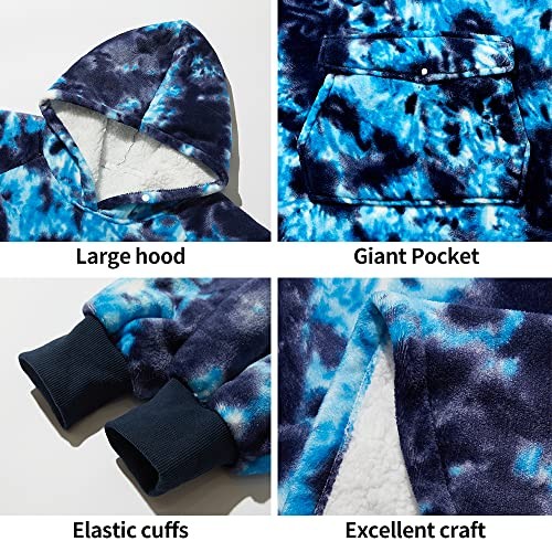 Krifey Wearable Blanket Hoodie, Oversized Sherpa Hooded for Women and Men, Cozy - Bild 2 von 6