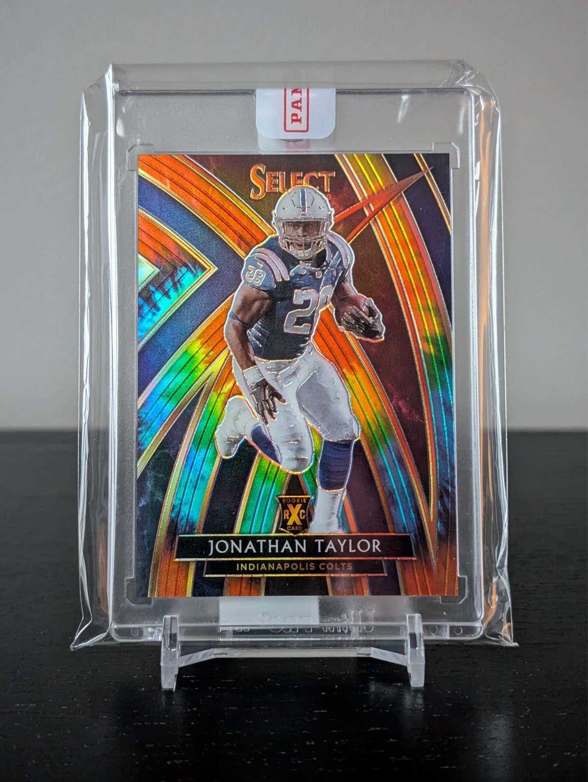 2019 Panini Select 2020 XRC Prizm Redemption 308 Jonathan Taylor Tie-Dye /25 308