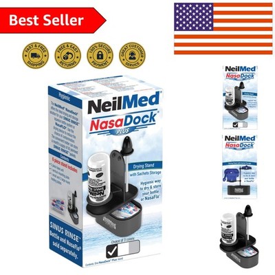 NasaDock Plus Compact Holder for Sinus Rinse Essentials - Available in 3 Colors