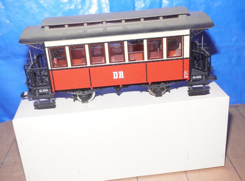 Ü/2] LGB Spur G 31200 DR Personenwagen 26203 Avbr 5 + Metallachsen & Licht OVP | Condition: Gebraucht