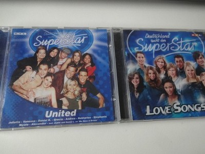 2 Album CD DSDS D. s. d. SUPERSTAR 2003 United + 2006 LOVESONGS We Have a Dream
