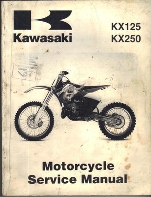 Kawasaki KX125 & KX250 L1,L2,L3 1999,2000,2001 ORIGINAL WERKSTATTHANDBUCH