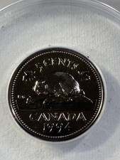 1994 Canada 5 Cents Graded MS 69 by ANACS Proof Like