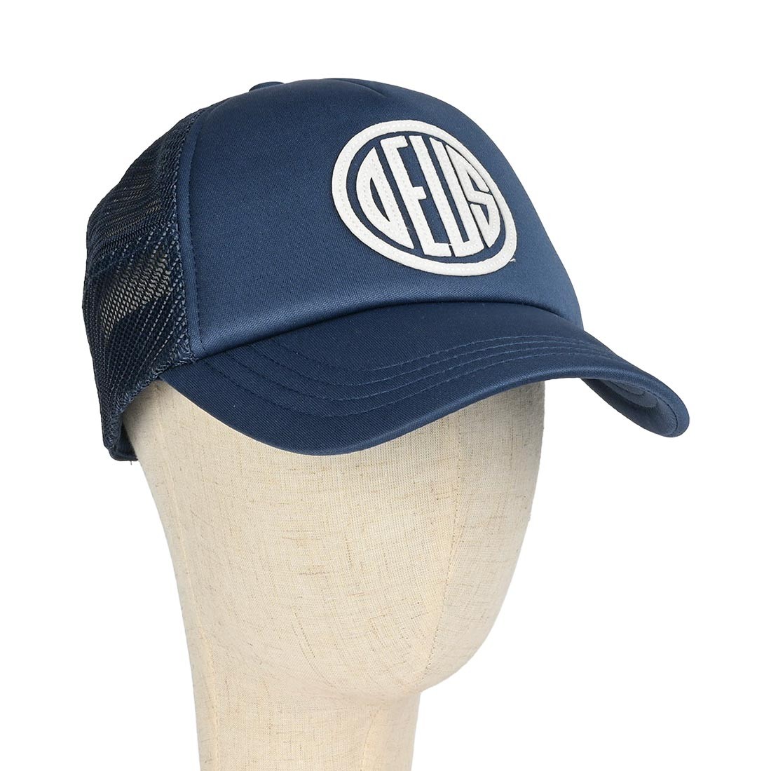 Deus Ex Machina Pill Logo Mesh Back Trucker Cap - Mechanic Blue - Image 3
