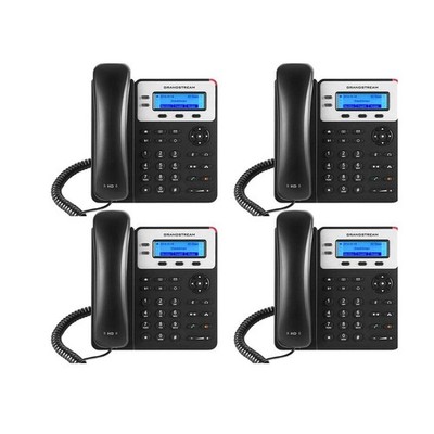 Grandstream GXP1625 IP Phone 4-Pack, Dual SIP Accounts, HD Audio, 3-Way, Call...