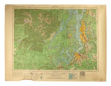 Topographical Map Seattle Washington USGS 1958  22 x 29"  1965 Revision