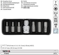 Yato Bitsatz HEX 7 Tlg. Kunststoffbox YT-0412