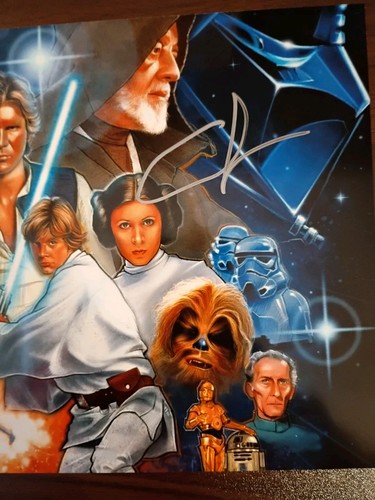 George Lucas Star Wars Signed 8x10 COA W/Matching Numbered Sticker - Picture 3 of 5