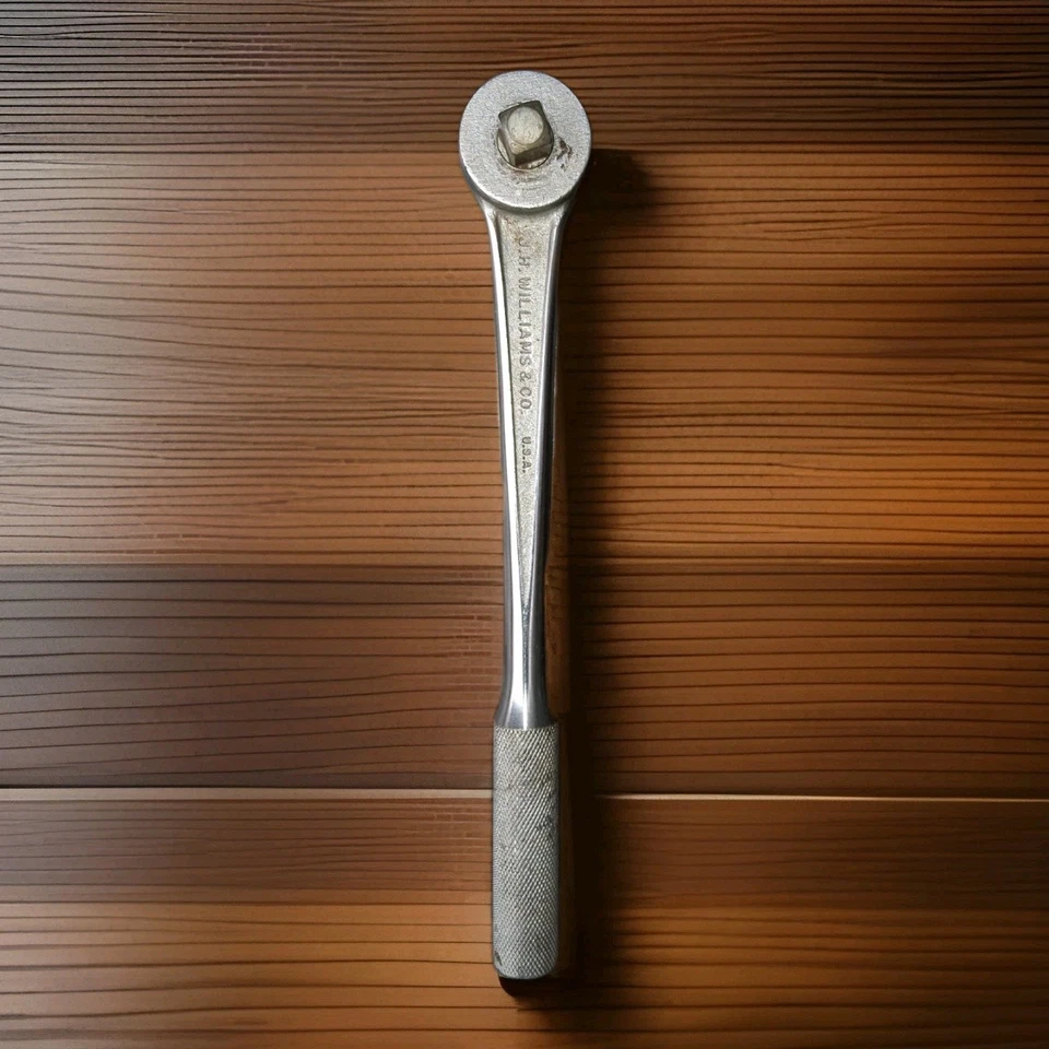 VINTAGE 🇺🇸 J.H. Williams & CO. S-52 SUPERRATCHET Wrench 1/2" Drive Ratchet USA - Image 4 of 4