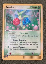 Pokémon TCG Roselia EX Dragon Holo Rare Card 9/97 LP/MP Condition on eBay