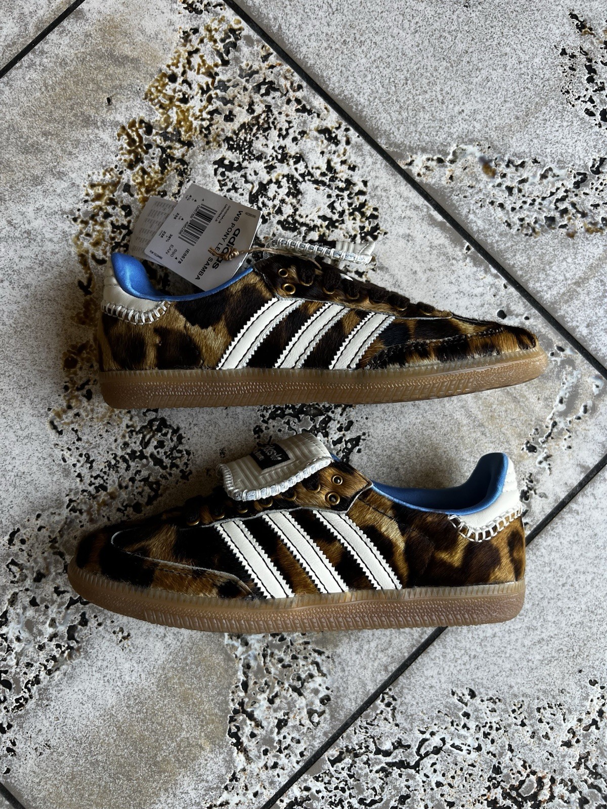 Adidas x Wales Bonner Samba Pony Leopard Us 4.5 Eu 36 2 3 New Authentic