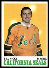 1970-71 Topps Bill Hicke California Golden Seals #76