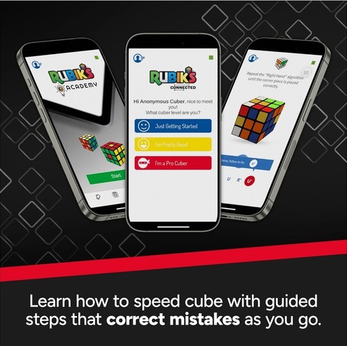 New! Original Rubik’s ConnectedX Bluetooth-Enabled 3x3 Speed Cube Challenge Game - Picture 5 of 7