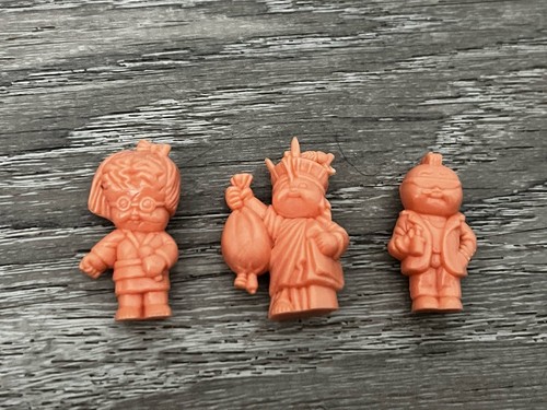 Lot 3 Vintage 1986 Topps Garbage Pail Kids Plastic mini Figures