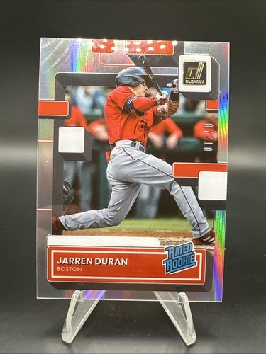 2022 Panini Chronicles Clearly Donruss Gold 7/10 Jarren Duran #56 Rookie RC - Imagen 4 de 8