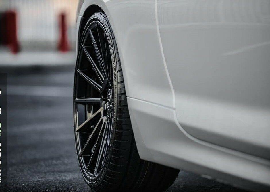 22-inch Bentley Continental GT GTC Spur GTR-F15 Wheels Gloss Black 5x112 Lugs