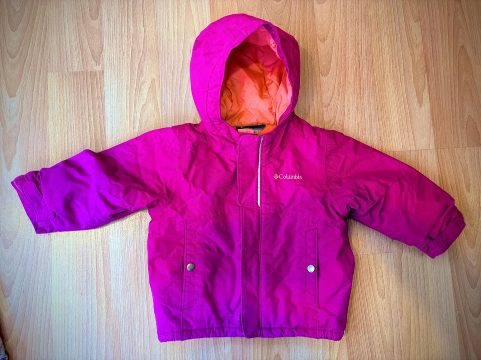 COLUMBIA Kids Toddler Winter Snow Ski Coat PINK Jacket CHILDRENS PLACE 18M - 2T - Image 2 of 4