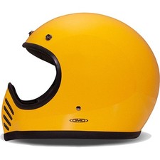 Casco moto integrale standard DMD SeventyFive giallo