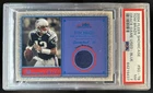 2004 Fleer Showcase Tom Brady Grace Game Used Jersey Blue #/300 PSA 7 Patriots