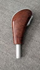 2003-2010 Porsche Cayenne 955 957 Silver Wood Grain Gear Shift Knob Oem Lm07