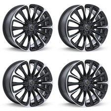 Set Of 4 17in Black Alloy Wheel Rims For 2005 Nissan Rtx6d8f 17x7.5 5x114.3 Et