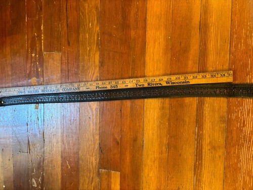 Hand-Tooled Leather Belt Brown No Buckle Fit Approx 34- 38 Unisex Pike Place - Picture 3 of 5