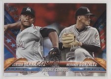 2018 Topps Update Independence Day 40/76 Elieser Hernandez Merandy Gonzalez 3y0