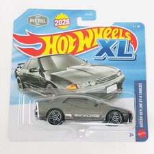 2026 Hot Wheels Xl 1990 Nissan Skyline Gt-r Bnr32 4 Dark Gray Jdm Mattel New