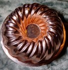🎄Vintage Copper Color Jello Cake Kitchen Mold Hanger 4C  8" Round Fluted Bundt