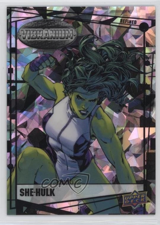 2015 Upper Deck Marvel Vibranium Refined Vibranium 30/99 She-Hulk #52 03x5