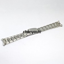 18mm 20mm Screw Link Strap Curved End Bracelet Stainless Steel Oyster Watch Band