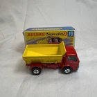 Vintage MATCHBOX LESNEY #70 Grit Spreader Dump Truck Superfast Original Box