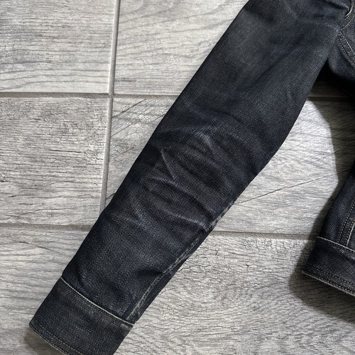 Burberry Brit Dymchurch Dark indigo Selvedge Denim Trucker Jacket Size Small - Picture 12 of 13