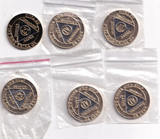 6 Alcoholics Anonymous tokens