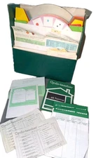 Vintage 1970 Cyclo-Teacher Set Learning Aid W/Study Wheel 200+ Answer Wheel Case