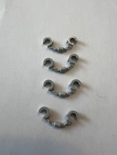 Lego Lot Of 4 Medium Stone Grey Handcuffs Handcuff Minifigure Minifig Police New