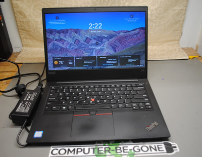 Lenovo ThinkPad E490 14'' Laptop Core i5-8265U 16GB RAM 256GB SSD WIN11P FREE SH