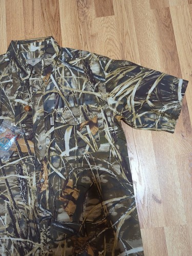 NEW Beretta TM Shooting Shirt Mens Medium Vented Outdoor Camo Realtree APX XTRA - Picture 4 of 13