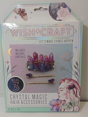 Wish*Craft Crystal Magic Hair Accessories Kit   DIY Set w/ Natural Crystals  ...