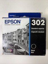 Genuine Epson 302 Standard Capacity Ink Cartridge Black Exp 03/24 Sealed