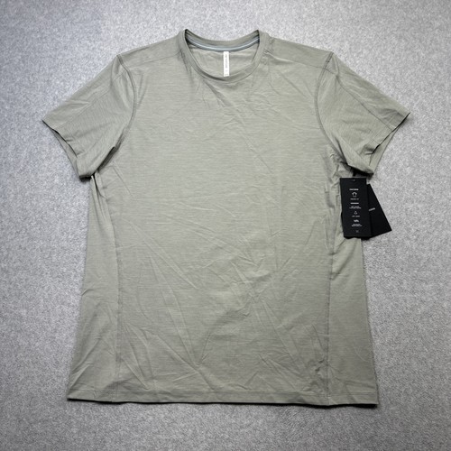 Ten Thousand Versatile Tee Large Gray Performance Gym Workout Active Wear Shirt