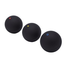 Squash Balls Mixed Speeds Single Blue Red Yellow Dot Rubber Ball Set High Bo NEW