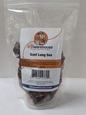 K9 Warehouse Beef Lung 5oz Dog Food Dog Treats Made In USA Nutritious