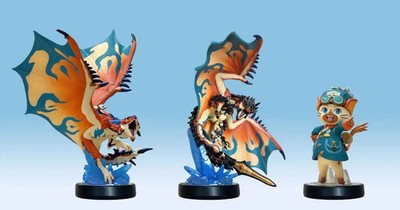 3P set amiibo Rathalos V Rudy Monster Hunter Stories 3 Capcom