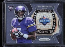 Teddy Bridgewater 2014 Panini Prizm #CR2 Class Rings Die Cut Rookie